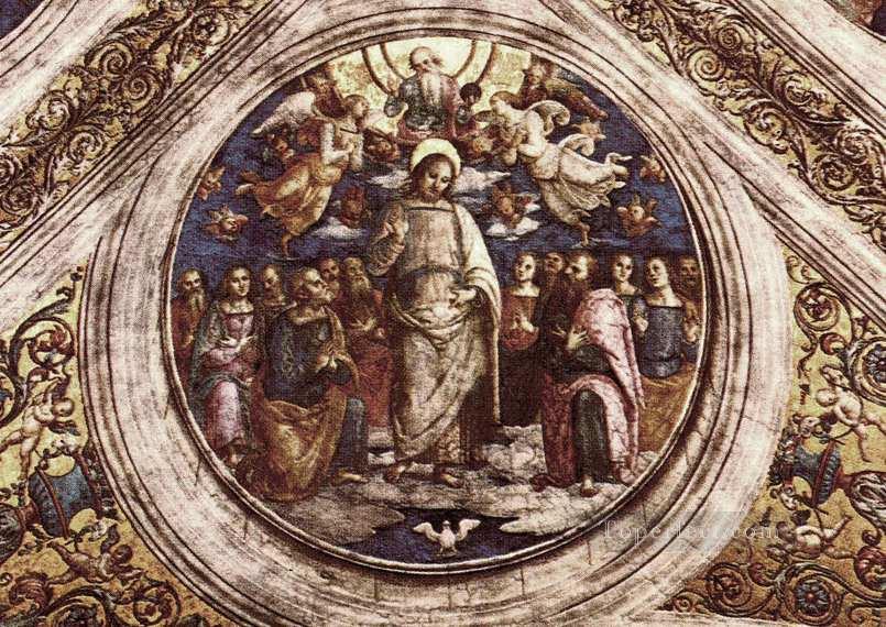 The Holy Trinity and the Apostles Renaissance Pietro Perugino Oil Paintings